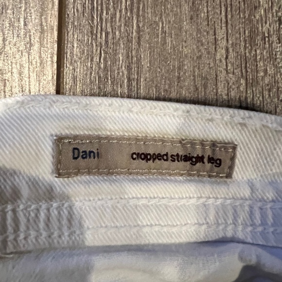 Citizens of Humanity Cropped Jeans Women's Size 29 White Dani Cuffed Bottoms - Picture 4 of 8